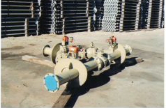 6" ANSI 150 3 way switch manual operators by BKW Inc
