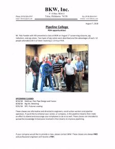 Pipeline College Class - M5, Tulsa, OK